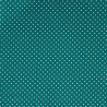 Printed Cotton PISELLI Teal / White